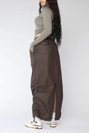 Deadstock Cargo Chocolate Skirt