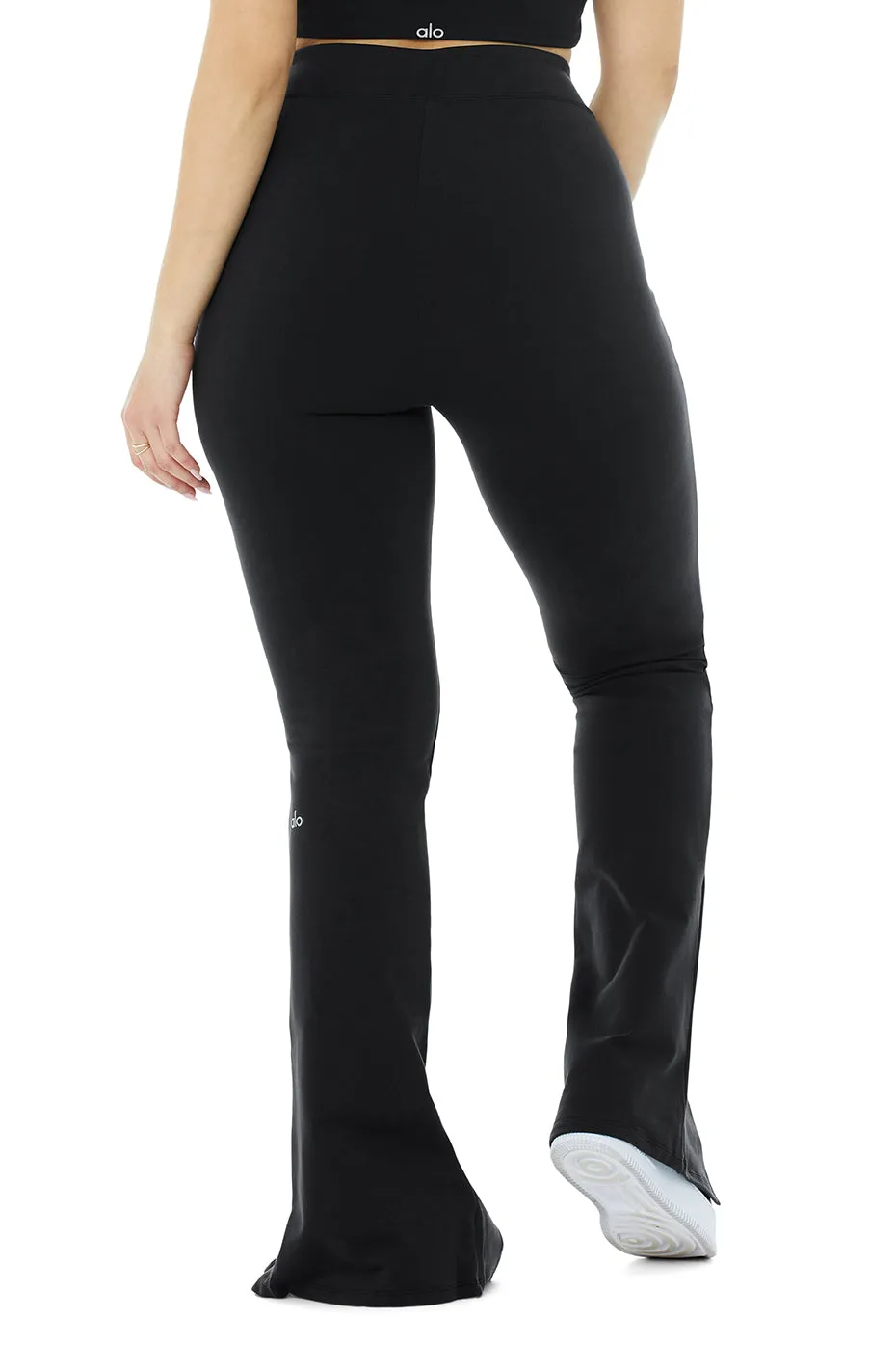 Airbrush High-Waist Flutter Legging - Black