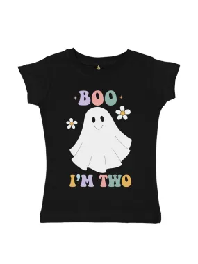 Boo I'm Two Girls Second Birthday Shirt