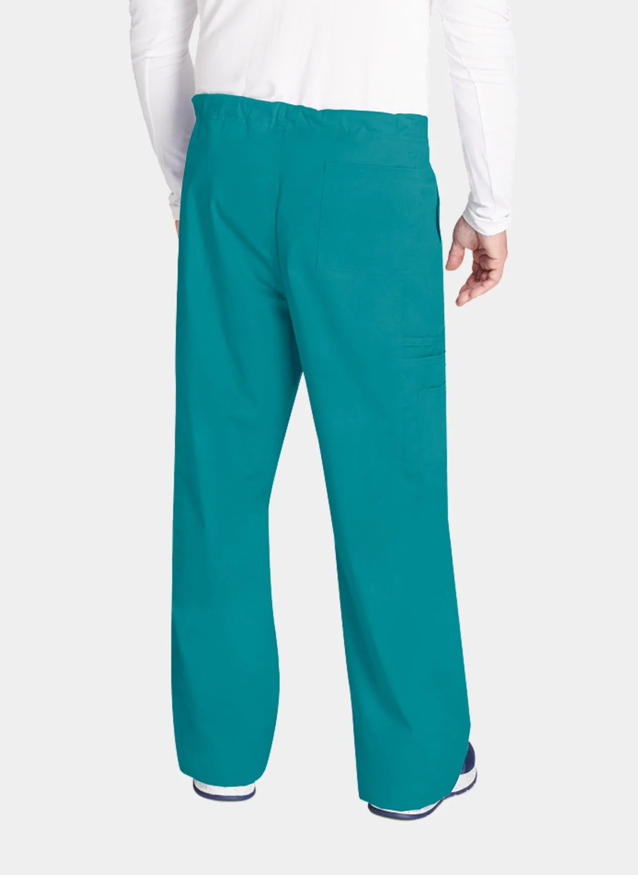 Cherokee Core Stretch Unisex Drawstring Cargo Scrub Trousers WWE4043 - Teal