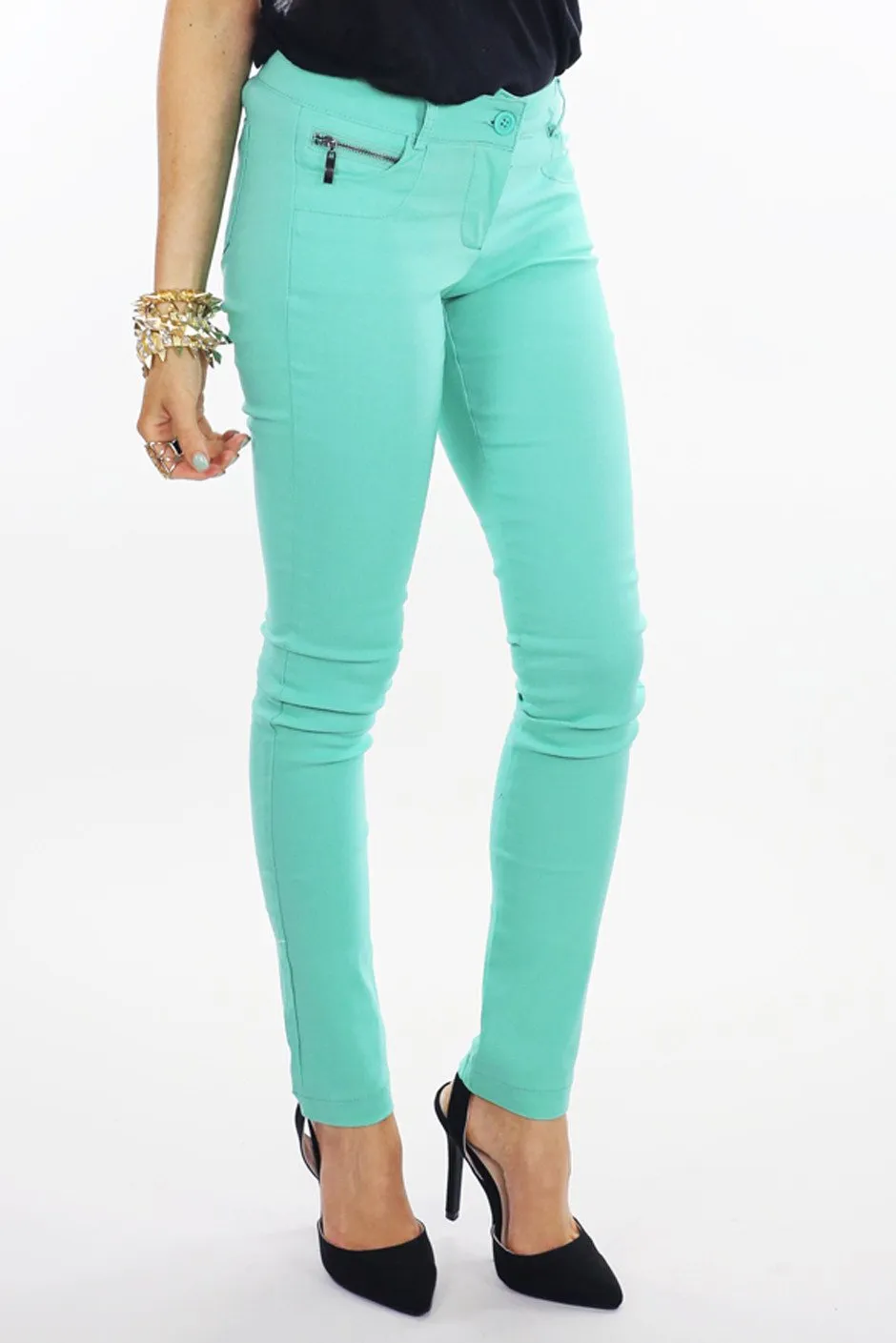 Everitt Skinny Jean - Aqua