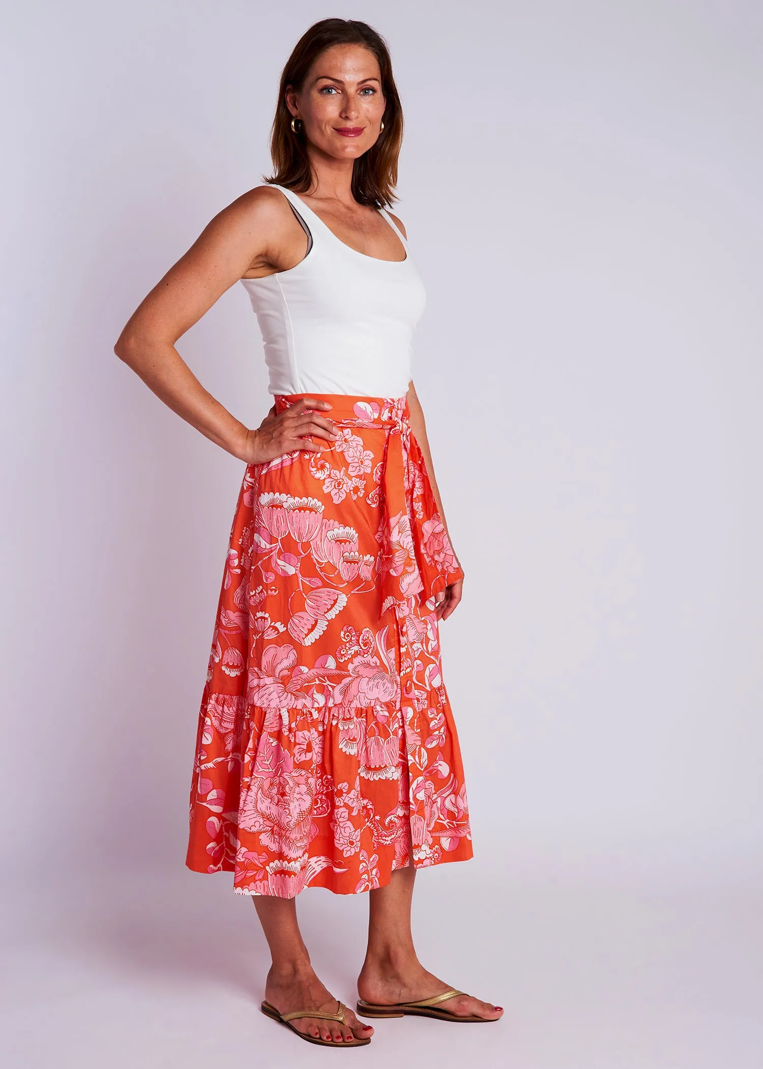 Phoebe Skirt - Cordelia Coral