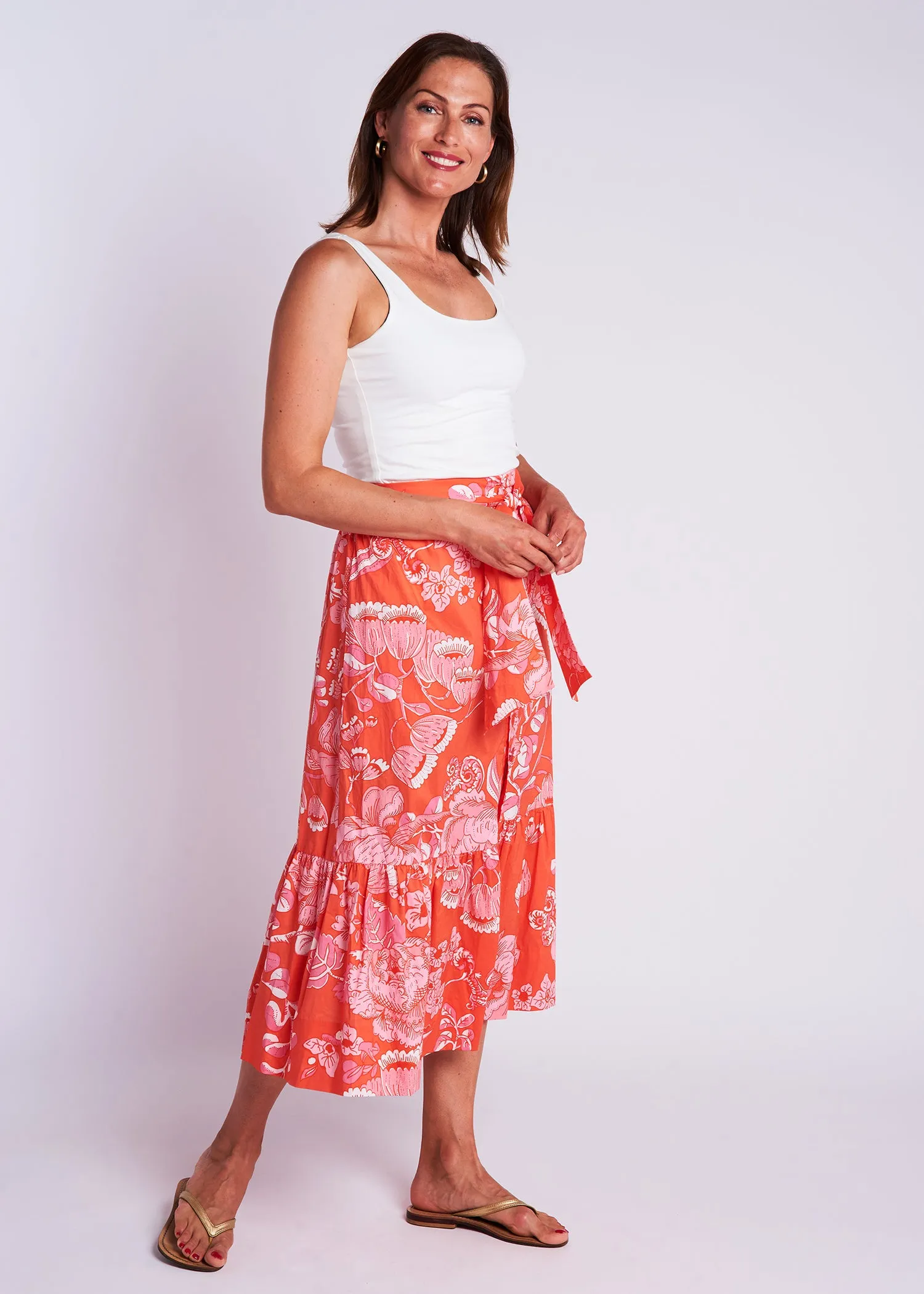 Phoebe Skirt - Cordelia Coral