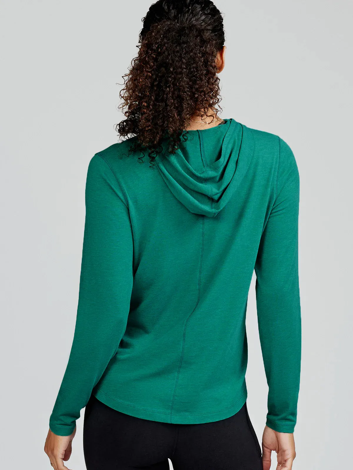 tasc Performance Women's Recess Hoodie In Jade Heather